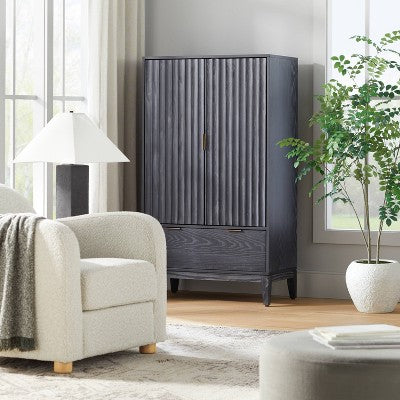  55" Thousand Oaks Wood Scalloped Cabinet - Threshold™ Designed With Studio McGee