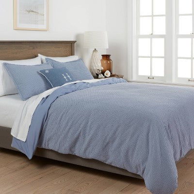  Washed Waffle Weave Duvet Cover & Sham Set - Threshold