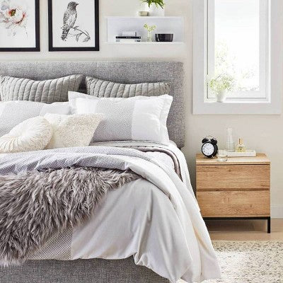  Channel Stitch Velvet Quilt - Threshold