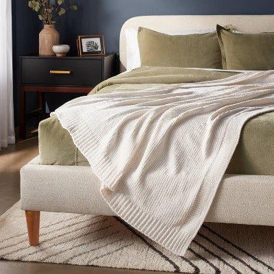  60"x80" Velvet Chenille Bed Throw - Threshold™