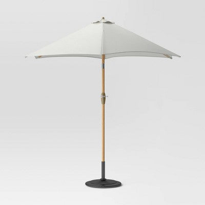  9'x9' Market Patio Umbrella - Light Wood Pole - Threshold™
