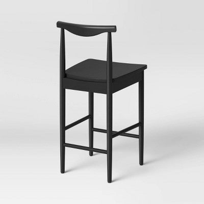  Biscoe Wood Counter Height Barstool Black - Threshold™