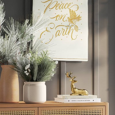  Artificial Plant Large Heavy Flocked Arrangement - Threshold™