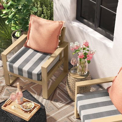  24"x22" Cabana Stripe Outdoor Deep Seat Cushion - Threshold™