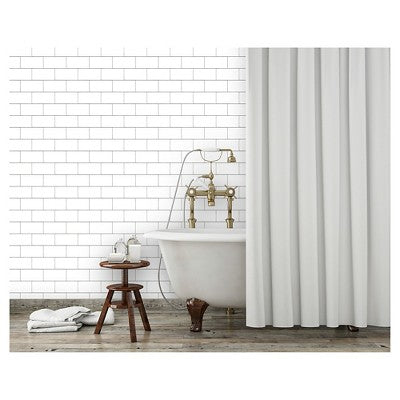  Subway Tile Peel & Stick Wallpaper White - Threshold™: Vinyl, Self-Adhesive, Stain-Resistant, Washable, 27.5 Sq Ft Coverage