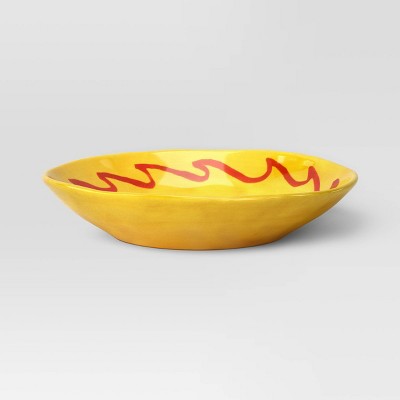  Coastal 26 Fl Oz Stoneware Dinner Bowl Red Wave - Threshold™