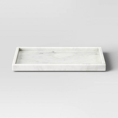  Rectangle Marble Tray White - Threshold™