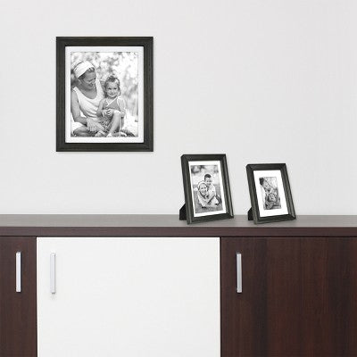 10.375" X 12.375" Matted To 8" X 10" Basic Foundational Frame Black - Threshold™