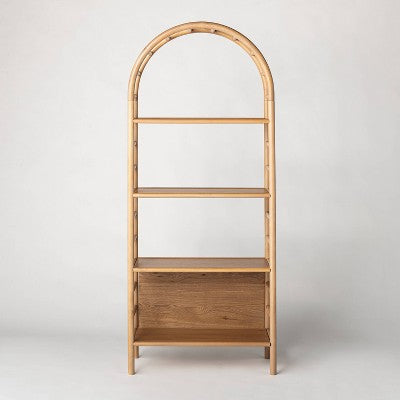  72" Holladay Curved Wooden Bookcase - Threshold™ Designed With Studio McGee
