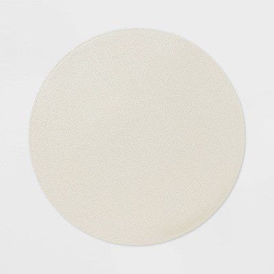  15" Round Pebble Faux Leather Charger - Threshold™