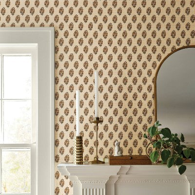  Floral Stamp Wheat Wallpaper - Threshold™
