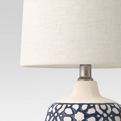  Assembled Ceramic Table Lamp Blue - Threshold™