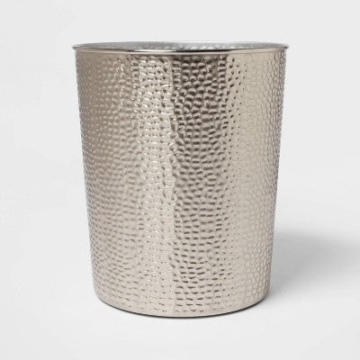  Solid Hammered Wastebasket - Threshold