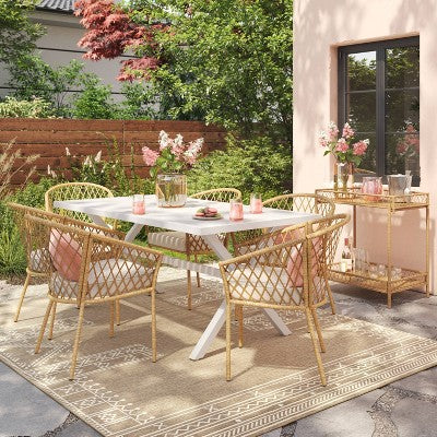  Exmore 2pk Barrel Patio Dining Chairs - Threshold™