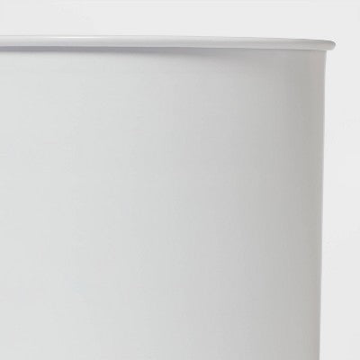  Solid Bathroom Wastebasket Can White - Threshold™