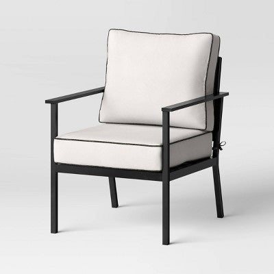  Searsburg 3pc Aluminum Patio Chat Set - Black - Threshold™