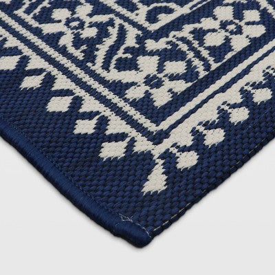  Tapestry Outdoor Rug Blue - Threshold