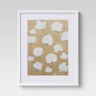  (Set Of 2) 16" X 20" Loose Floral Framed Wall Art - Threshold™