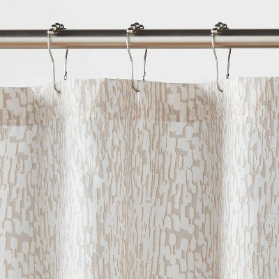  14pc Luxe Shower Curtain Set With Rug White - Threshold™