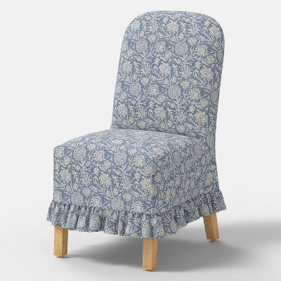  Rounded Back Slipcovered Dining Chair With Ruffle - Threshold™