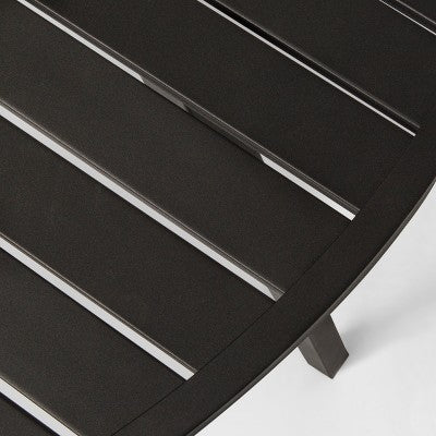  Fairmont 4-Person Round Patio Dining Table Black - Threshold™