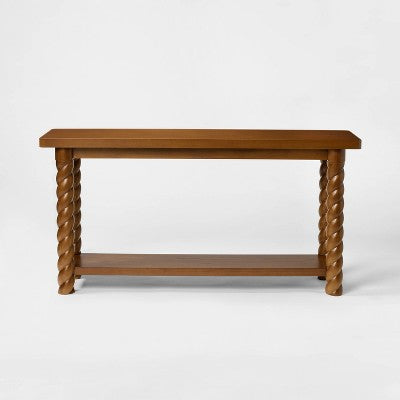  60'' Braided Console Table Walnut - Threshold™ Designed With Studio McGee