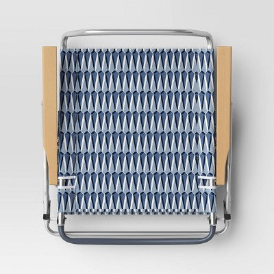  5 Position Beach Chair With Aluminum Frame & Wood Arms - Threshold™ 