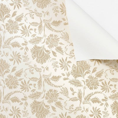  Floral Striped Wallpaper Pearl - Threshold™ Designed With Studio McGee: Pearlescent Removable Self-Adhesive Botanical Decor