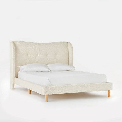  Kessler Bed In Cream Faux Shearling - Threshold™ Designed With Studio McGee
