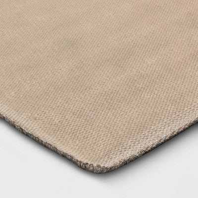  2'x3' Washable Striped Accent Rug Heathered Gray/Brown Almond - Threshold™