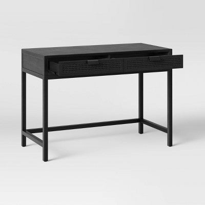  Minsmere Writing Desk With Drawers Black - Threshold™