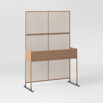  5' Plant Compatible Privacy Screen Divider - Brown - Threshold™