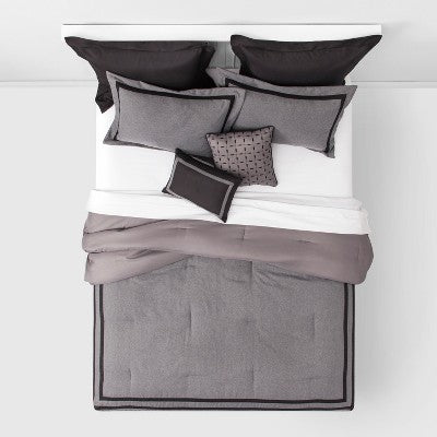  8pc Applique Border Comforter Bedding Set - Threshold™