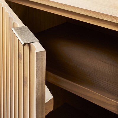  Thousand Oaks Wood Scalloped 2 Door Cabinet Brown - Threshold™ Designed With Studio McGee