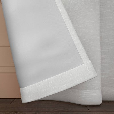  Blackout Henna Window Curtain Panel White - Threshold™