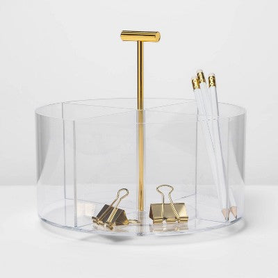  Acrylic Round Desktop Organizer - Threshold™