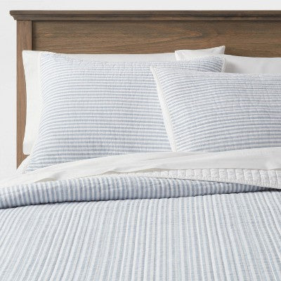  Reversible Cotton Stripe Quilt Sham - Threshold™