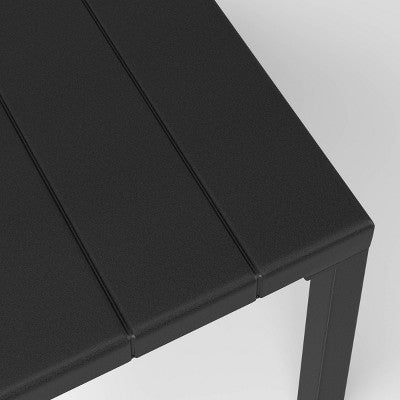  Metal Beech Rust And UV-Resistant Outdoor Patio Coffee Table Matte Black - Threshold™