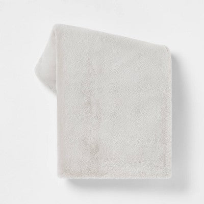  Faux Rabbit Fur Throw Blanket - Threshold™