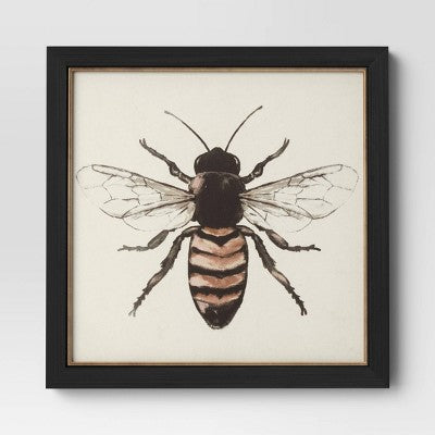  (3pk) 12" X 12" Bees Framed Wall Canvases - Threshold™