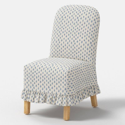  Rounded Back Slipcovered Dining Chair With Ruffle - Threshold™