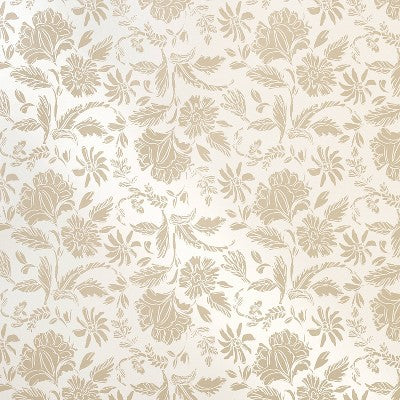 Floral Striped Wallpaper Pearl - Threshold™ Designed With Studio McGee: Pearlescent Removable Self-Adhesive Botanical Decor