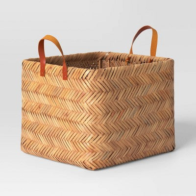  Herringbone Weave Cube Basket - Threshold™