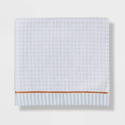  Traditional Gingham Plaid Towel Blue - Threshold™