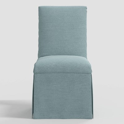  Samy Skirted Slipcover Dining Chair In Linen - Threshold™