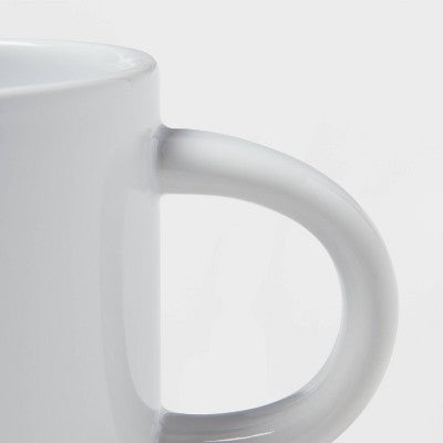  16oz Stoneware Stella Mug White - Threshold™: Dishwasher & Microwave Safe, Coffee & Holiday Drinkware