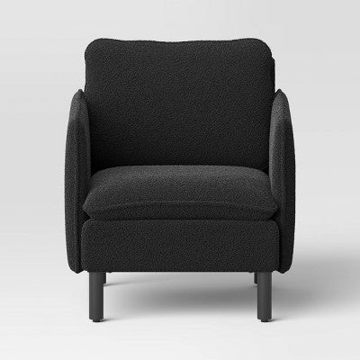  Square Back Accent Chair Black - Threshold™