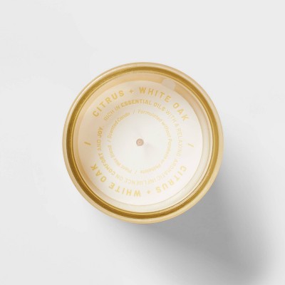  Wellness Jar Citrus And White Oak Candle Yellow - Threshold™