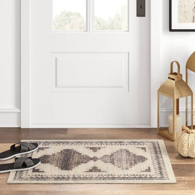  Cromwell Washable Printed Persian Style Rug Tan - Threshold™