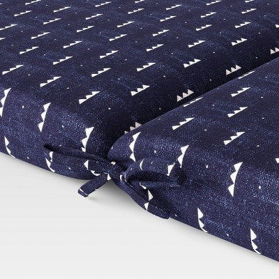  Arete Outdoor Chair Cushion Navy - Threshold™